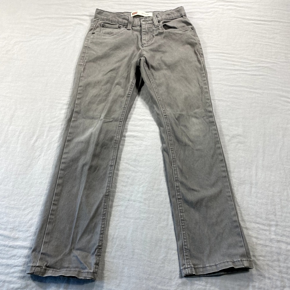 Levis 511 Jeans Womens 10 R 25x26 Gray Denim Slim‎ Fit Stretch Casual Ladies